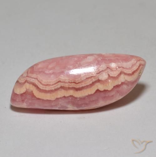 17.99 ct Fancy Rhodochrosite, 26.7 x 10.7 mm From South Africa, Photo A