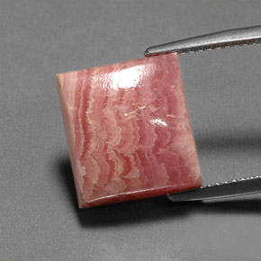 11.69 ct Multicolor Rhodochrosite Gemstone, Rhodochrosite Gem in Square Cabochon Shape for Sale.
