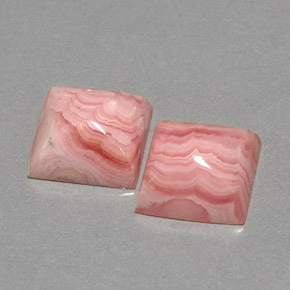 6.23 ct Multicolor Rhodochrosite Stone, Natural Rhodochrosite in Square Cabochon Shape for Sale