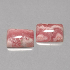 8.85 ct Multicolor Rhodochrosite Stone, Natural Rhodochrosite in Baguette Cabochon Shape for Sale