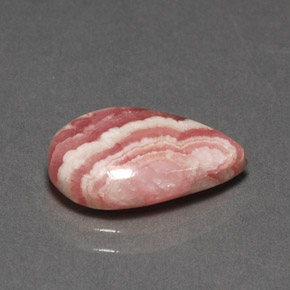 4.54 ct Multicolor Rhodochrosite Gemstone, Rhodochrosite Gem in Pear Cabochon Shape for Sale.
