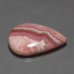 32.62 ct Multicolor Rhodochrosite Gemstone, Rhodochrosite Gem in Pear Cabochon Shape for Sale.