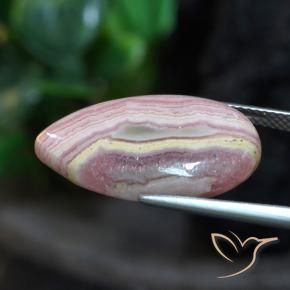 Rhodochrosite Gemstone in 23.8 x 14.9 mm Size for Sale, Rhodochrosite Stone in Multicolor Color