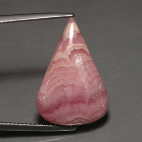 15.55 ct Pink Rhodochrosite Gemstone, Rhodochrosite Gem in Pear Cabochon Shape for Sale.