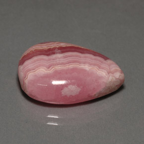 18.30 ct Multicolor Rhodochrosite Stone, Natural Rhodochrosite in Pear Cabochon Shape for Sale