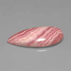12.16 ct Multicolor Rhodochrosite Gemstone, Rhodochrosite Gem in Pear Cabochon Shape for Sale.