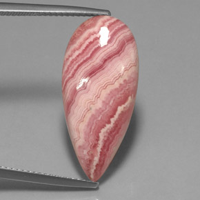 12.16 ct Multicolor Rhodochrosite Stone, Natural Rhodochrosite in Pear Cabochon Shape for Sale