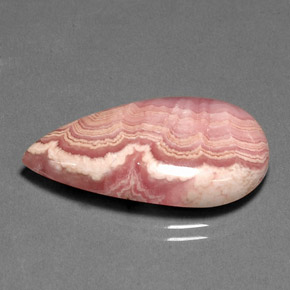22.38 ct Multicolor Rhodochrosite Stone, Natural Rhodochrosite in Pear Cabochon Shape for Sale