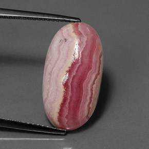 9.97 ct Multicolor Rhodochrosite Gemstone, Rhodochrosite Gem in Oval Cabochon Shape for Sale.