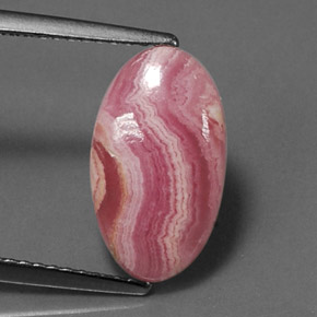 4.19 ct Multicolor Rhodochrosite Gemstone, Rhodochrosite Gem in Oval Cabochon Shape for Sale.