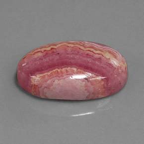 8.97 ct Multicolor Rhodochrosite Gemstone, Rhodochrosite Gem in Oval Cabochon Shape for Sale.
