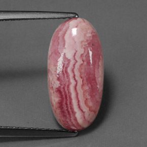 5.85 ct Multicolor Rhodochrosite Gemstone, Rhodochrosite Gem in Oval Cabochon Shape for Sale.