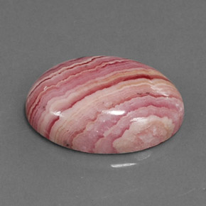 6.80 ct Multicolor Rhodochrosite Stone, Natural Rhodochrosite in Oval Cabochon Shape for Sale