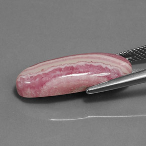 Rhodochrosite Gemstone in 21.8 x 8.5 mm Size for Sale, Rhodochrosite Stone in Multi Rose Pink Color