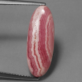 8.43 ct Multicolor Rhodochrosite Stone, Natural Rhodochrosite in Oval Cabochon Shape for Sale