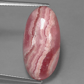 15.90 ct Multicolor Rhodochrosite Stone, Natural Rhodochrosite in Oval Cabochon Shape for Sale