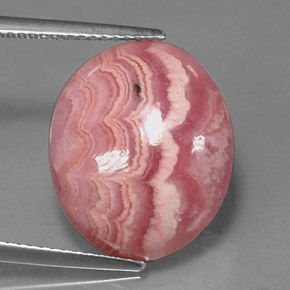 10.03 ct Multicolor Rhodochrosite Stone, Natural Rhodochrosite in Oval Cabochon Shape for Sale