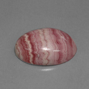 11.52 ct Multicolor Rhodochrosite Gemstone, Rhodochrosite Gem in Oval Cabochon Shape for Sale.