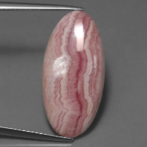 11.55 ct Pink Rhodochrosite Stone, Natural Rhodochrosite in Oval Cabochon Shape for Sale
