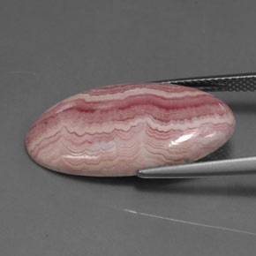 Rhodochrosite Gemstone in 24.9 x 12.2 mm Size for Sale, Rhodochrosite Stone in Multi Rose Pink Color