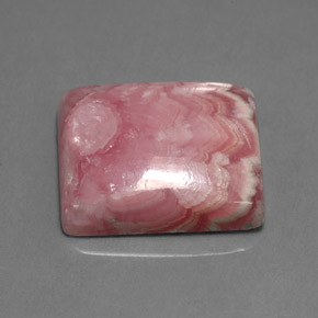 14.69 ct Pink Rhodochrosite Stone, Natural Rhodochrosite in Baguette Cabochon Shape for Sale