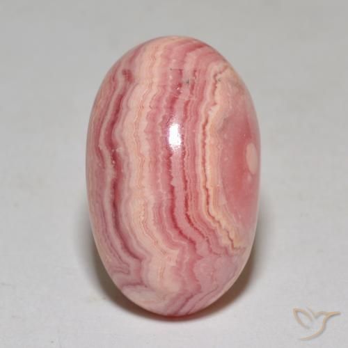 22.27 ct Multicolor Rhodochrosite Stone, Natural Rhodochrosite in Oval Cabochon Shape for Sale