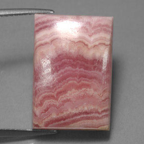 22.46 ct Multicolor Rhodochrosite Gemstone, Rhodochrosite Gem in Baguette Cabochon Shape for Sale.