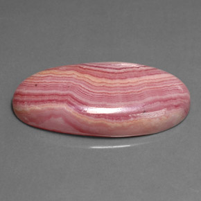 21.19 ct Multicolor Rhodochrosite Stone, Natural Rhodochrosite in Oval Cabochon Shape for Sale