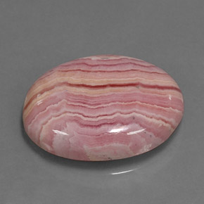 9.95 ct Multicolor Rhodochrosite Stone, Natural Rhodochrosite in Oval Cabochon Shape for Sale