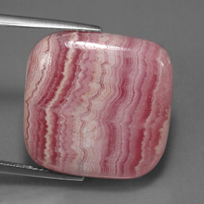 27.63 ct Multicolor Rhodochrosite Gemstone, Rhodochrosite Gem in Cushion Cabochon Shape for Sale.