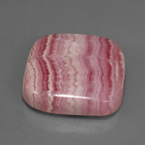 27.63 ct Multicolor Rhodochrosite Stone, Natural Rhodochrosite in Cushion Cabochon Shape for Sale