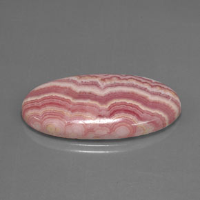 32.68 ct Multicolor Rhodochrosite Stone, Natural Rhodochrosite in Oval Cabochon Shape for Sale