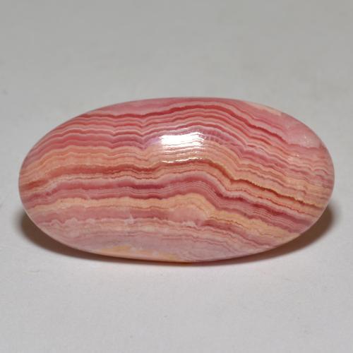 Mehrfarbig Rhodochrosit Edelstein - 23.4ct Oval Cabochon (ID: 314404)