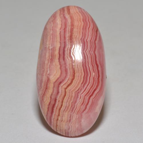 23.40 ct Multicolor Rhodochrosite Stone, Natural Rhodochrosite in Oval Cabochon Shape for Sale