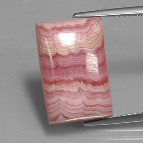 11.95 ct Pink Rhodochrosite Gemstone, Rhodochrosite Gem in Baguette Cabochon Shape for Sale.