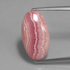 9.49 ct Multicolor Rhodochrosite Gemstone, Rhodochrosite Gem in Oval Cabochon Shape for Sale.