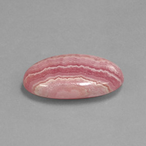 9.49 ct Multicolor Rhodochrosite Stone, Natural Rhodochrosite in Oval Cabochon Shape for Sale