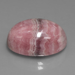 25.74 ct Multicolor Rhodochrosite Stone, Natural Rhodochrosite in Oval Cabochon Shape for Sale