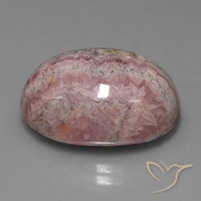24.78 ct Multicolor Rhodochrosite Stone, Natural Rhodochrosite in Oval Cabochon Shape for Sale