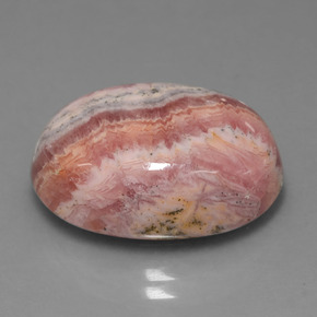 23.35 ct Multicolor Rhodochrosite Stone, Natural Rhodochrosite in Oval Cabochon Shape for Sale