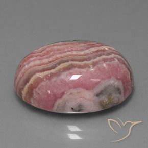 26.49 ct Multicolor Rhodochrosite Stone, Natural Rhodochrosite in Oval Cabochon Shape for Sale
