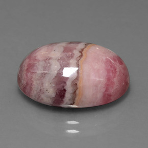 16.68 ct Multicolor Rhodochrosite Stone, Natural Rhodochrosite in Oval Cabochon Shape for Sale