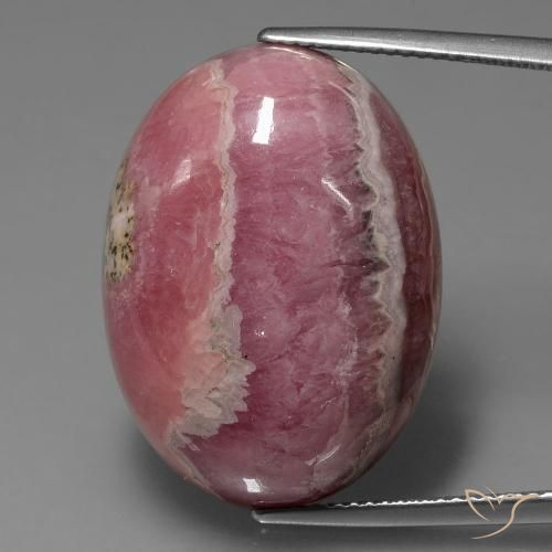 42,51ct Ovale cabochon multicolore Rodocrosite dal Sud Africa, Dimension 25,7 x 18,9mm, Natural non trattati Gemstone, Opaque Clarity, 1 piece Rodocrosite in Multicolore Color, Mohs Hardness of 4 - 4, Photo A
