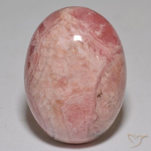 50.9 ct Oval Rhodochrosite, 27 x 20.2 mm From South Africa, Photo A