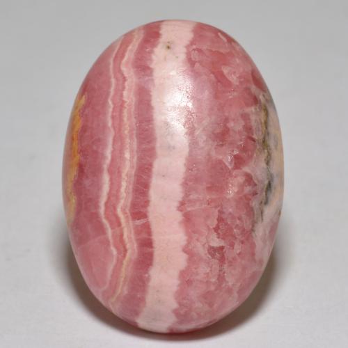 Multicolor Rhodochrosite Gem - 36ct Oval Cabochon (ID: 391985)