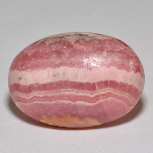 35.96 ct Multicolor Rhodochrosite Stone, Natural Rhodochrosite in Oval Cabochon Shape for Sale