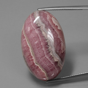 59.72 ct Multicolor Rhodochrosite Gemstone, Rhodochrosite Gem in Oval Cabochon Shape for Sale.