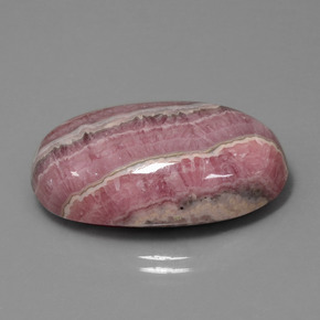 59.72 ct Multicolor Rhodochrosite Stone, Natural Rhodochrosite in Oval Cabochon Shape for Sale