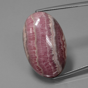 60.60 ct Multicolor Rhodochrosite Gemstone, Rhodochrosite Gem in Oval Cabochon Shape for Sale.