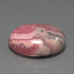 12.51 ct Multicolor Rhodochrosite Stone, Natural Rhodochrosite in Oval Cabochon Shape for Sale